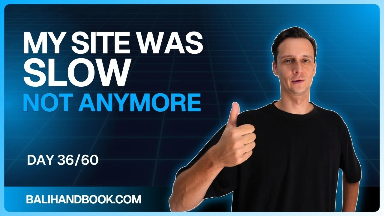 Speeding Up My Site Before Launch (It Was BAD)