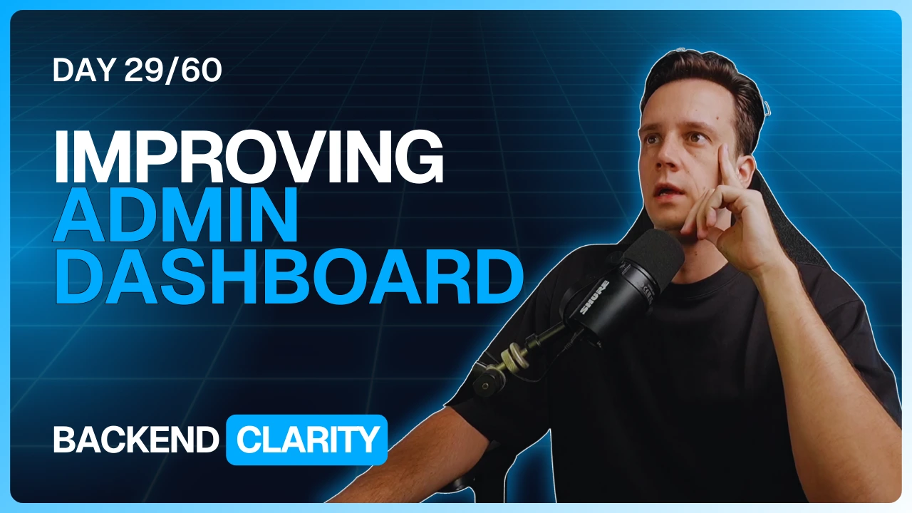 UI Standardization & Admin Dashboard Improvements (Day 29)